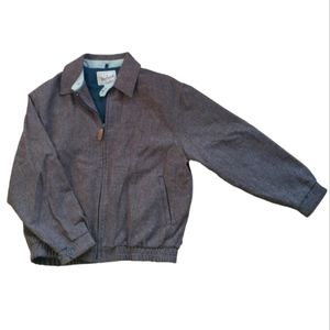 Woolrich Wool Tweed Bomber Jacket Size Large